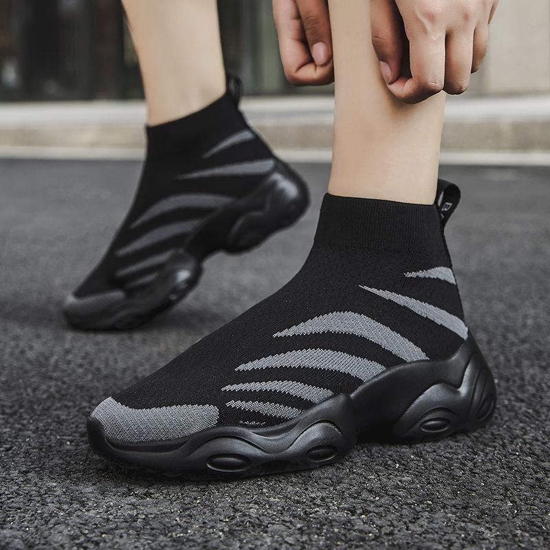 Summer Mesh Tennis Slip-ons Running Breathable Sports High Top Leisure Walking Men's Vulcanize Shoes Deals Retro Sneakers Male