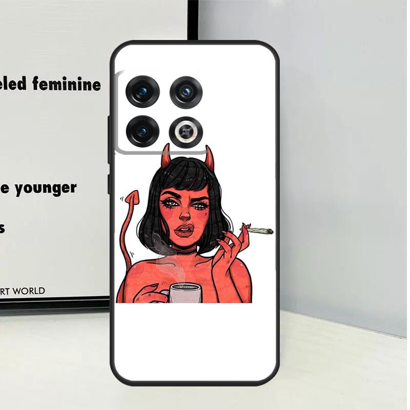 Devil Woman For OnePlus Nord CE 5 2 3 4 Lite N20 N30 Case For OnePlus 15 13 12 11 10 Pro 10T 12R 13R 13T