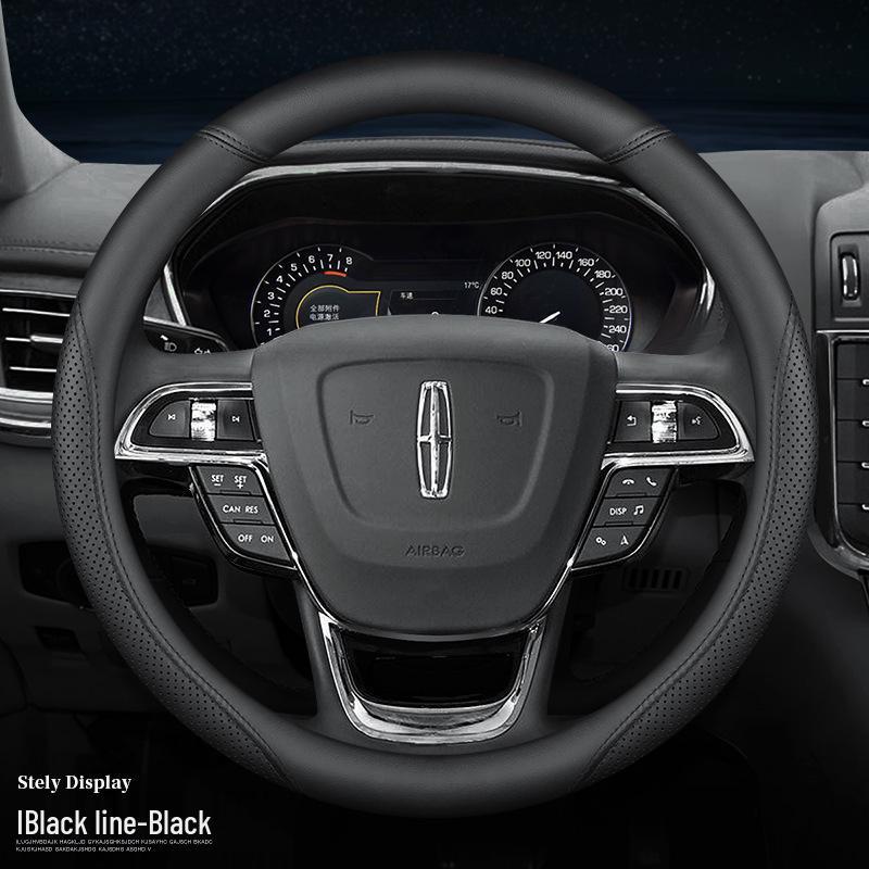 Steering Wheel Cover for Lincoln Corsair, Navigator, Aviator, MKZ, Z, Continental