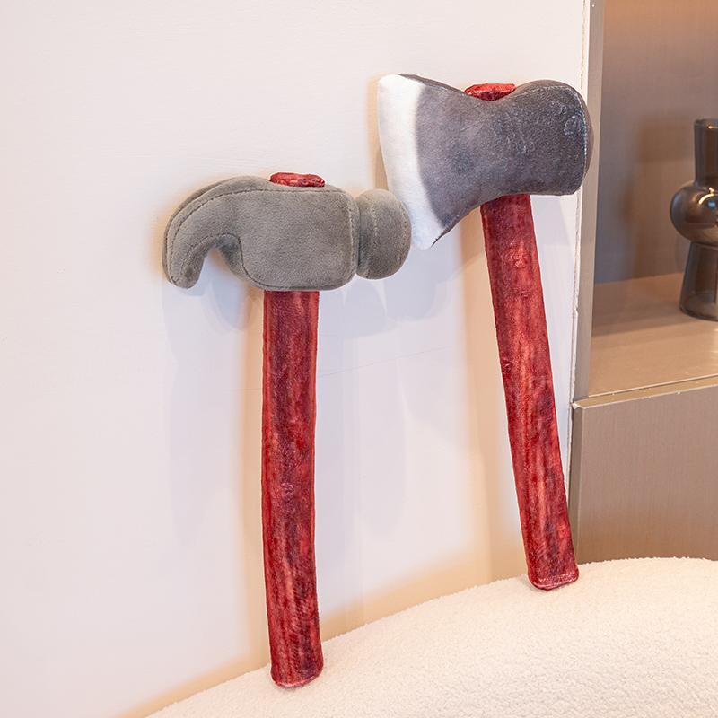 40 cm Simulatie Hoge Kwaliteit Gereedschap Pluche Pop Levensgetrouwe Bijl Klauwhamer Pluche Speelgoed Huisdecoratie Cadeau Voor Jongens En Meisjes about 40cm