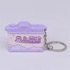 Horse Year Mini Camera Keychain Cartoon Design Lightweight Plastic Key Ring Ornament For Bag Decoration Gift