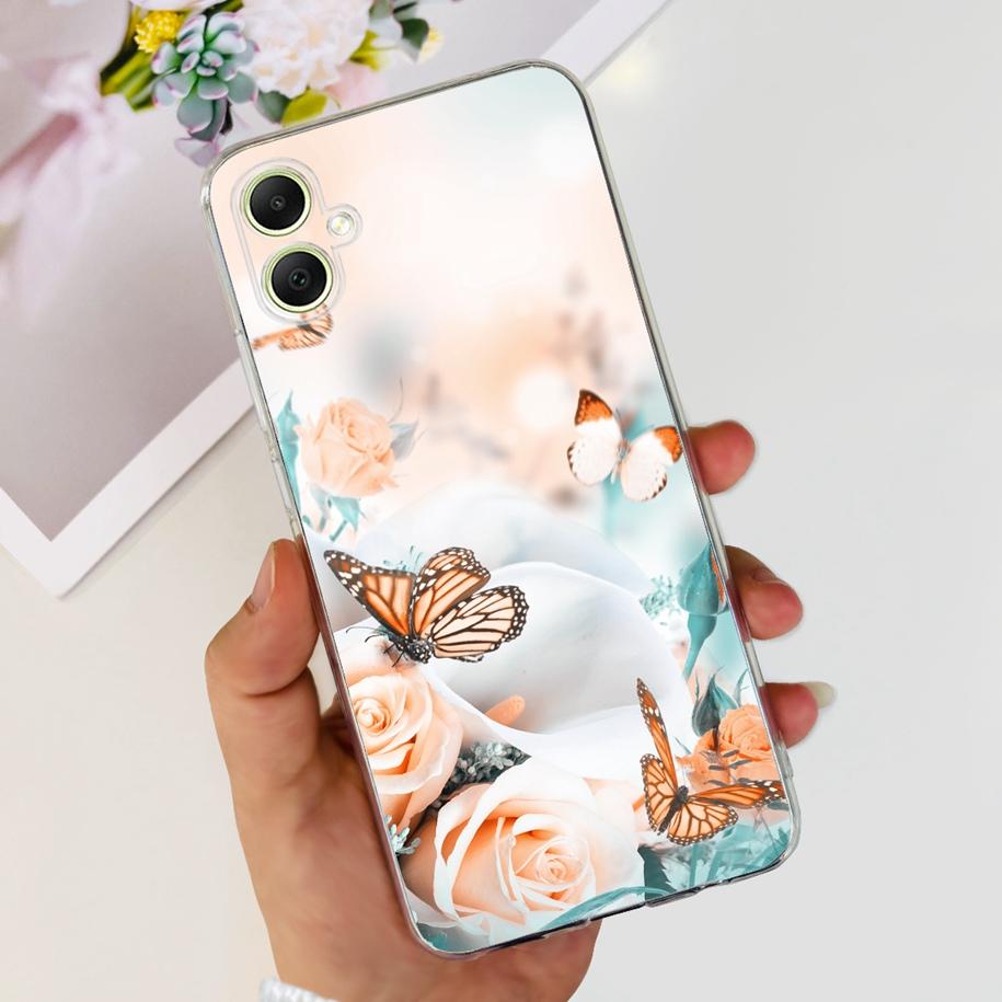 For Samsung Galaxy A05 A05S Case A055F A057F Phone Back Cover Fashion Butterfly Soft Silicone For Samsung A05 2023 A 05 S Fundas