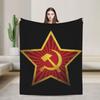 Lenin Joseph Stalin Super Warm Blankets  Kids Adult Plush Throw Blanket Funny Couch Chair Flannel Bedspread Sofa Bed Cover