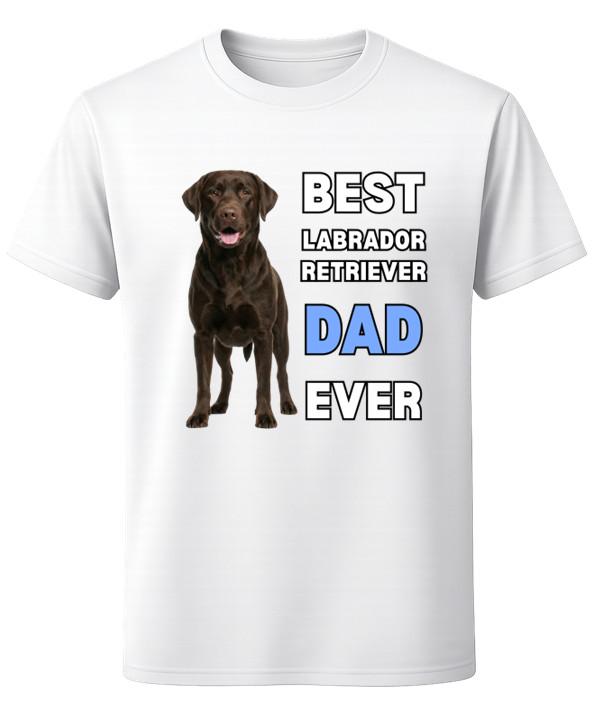 Best Chocolate Labrador Retriever Dad Ever T-Shirt Dog Lover Gift Men s Tee S разноцветный