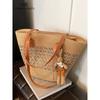 Fancy Woven Bag Women's 2025 New Arrival Summer Seaside Holiday Straw Bag Large Capacity Shoulder Tote Bag
