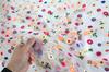 Joyful Colorful Small Flower Embroidered Lace 130cm Wide X 95cm Long Fabric,
