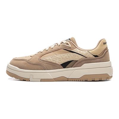 Comfortable Fashion Versatile Wear Resistant Shock Absorption Low Top Skate Shoes Men Sneaker Tea-Brown AGCV263-6