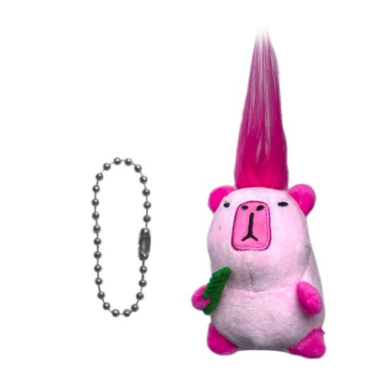 

Длинношерстная плюшевая игрушка капибара, мягкая игрушка с расческой, плюшевая кукла, сумочка, подвесное украшение, рюкзак, кулон, подарок для детей и взрослых