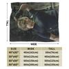 Leon Kennedy Resident 4 Remake Blankets Fleece Video Game Eviled Super Warm Throw Blankets for Bedroom Sofa Bed Rug