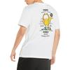 Puma Garfield Cartoon Logo Print Short Sleeve T-Shirt Men Tops White 534433-02
