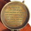 5-6 Quote Engraved Compass with Leather Case, Gift Compass, Camping Compass, Graduation Day Gifts
