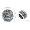 uxcell 4-Piece Set of Mesh Microphone Grill Heads for SM58 Wired Microphones, DIY Microphone Grill Head Parts Accessories, Silver