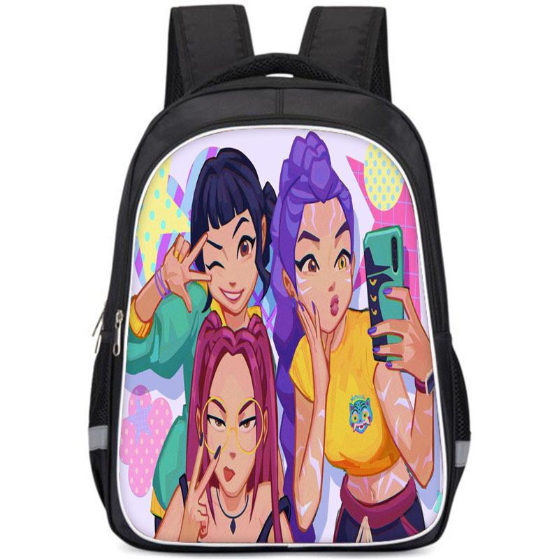 Kpop Demon Hunters Childrens Backpack With Breathable Oxford Fabric For School Use