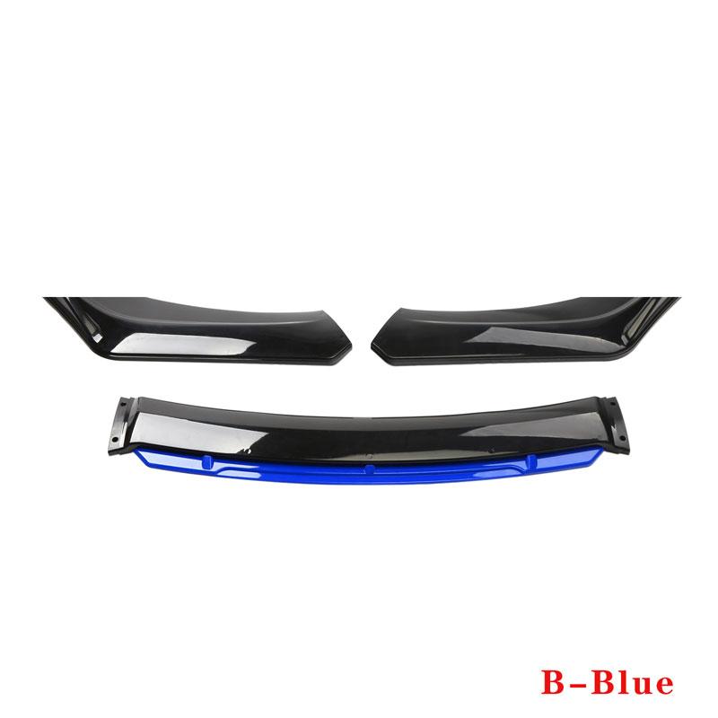 

Универсальный автомобильный передний бампер Lip Body Kit Спойлер Сплиттер Диффузор Красный Черный Синий Canard Сплиттер ABS Пластик Авто Модификация