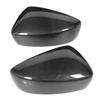 Pair Dry Carbon Fiber Rearview Mirror Cap Cover Protector Trim Fit for Mazda 3 Axela 2017‑2018