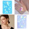 Holographic Resin Silicone Mold DIY Triangle Earrings Keychain Pendant Mould Light and Shadow Crystal Epoxy Molds Crafts