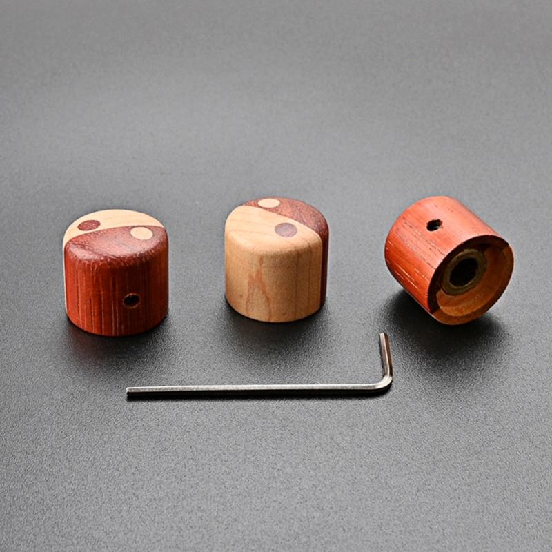 Wooden Volume Tone Control Knobs Electric Guitar Bass Knobs Potentiometer Cap Instrument Accessories Easy to Use