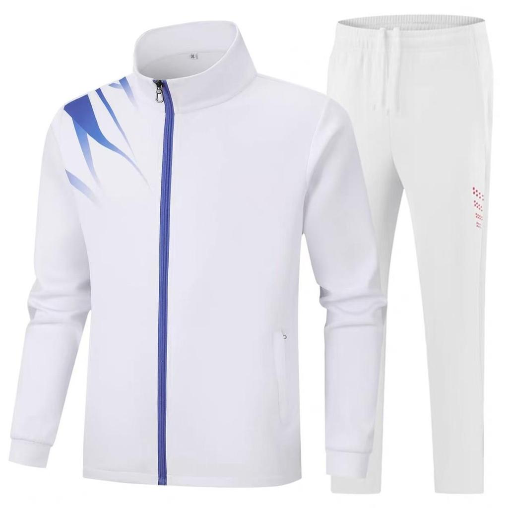 Unisex Stand-up Collar Sports Jacket and Hoodie Set