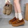 Fashionable New Round Toe Comfortable Thick Sole Non Slip Casual Snow Boots Winter Sexy with Plush Warm Work Boots for Women
