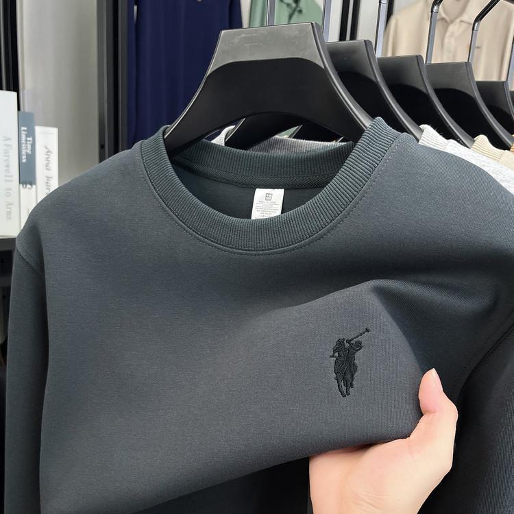 16Double8 Heren 550g Geborduurd Sweatshirt met Ronde Hals en Lange Mouwen - Herfst/Winter 2025 Collectie XL (60-67.5 kg)