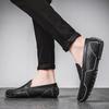 Echtes Leder Herren Slipper Neue Fahrschuhe Freizeit Schuhe Luxusmarke Formelle Mokassins Italienische Bequeme Slipper Bootsschuhe Herrenschuhe