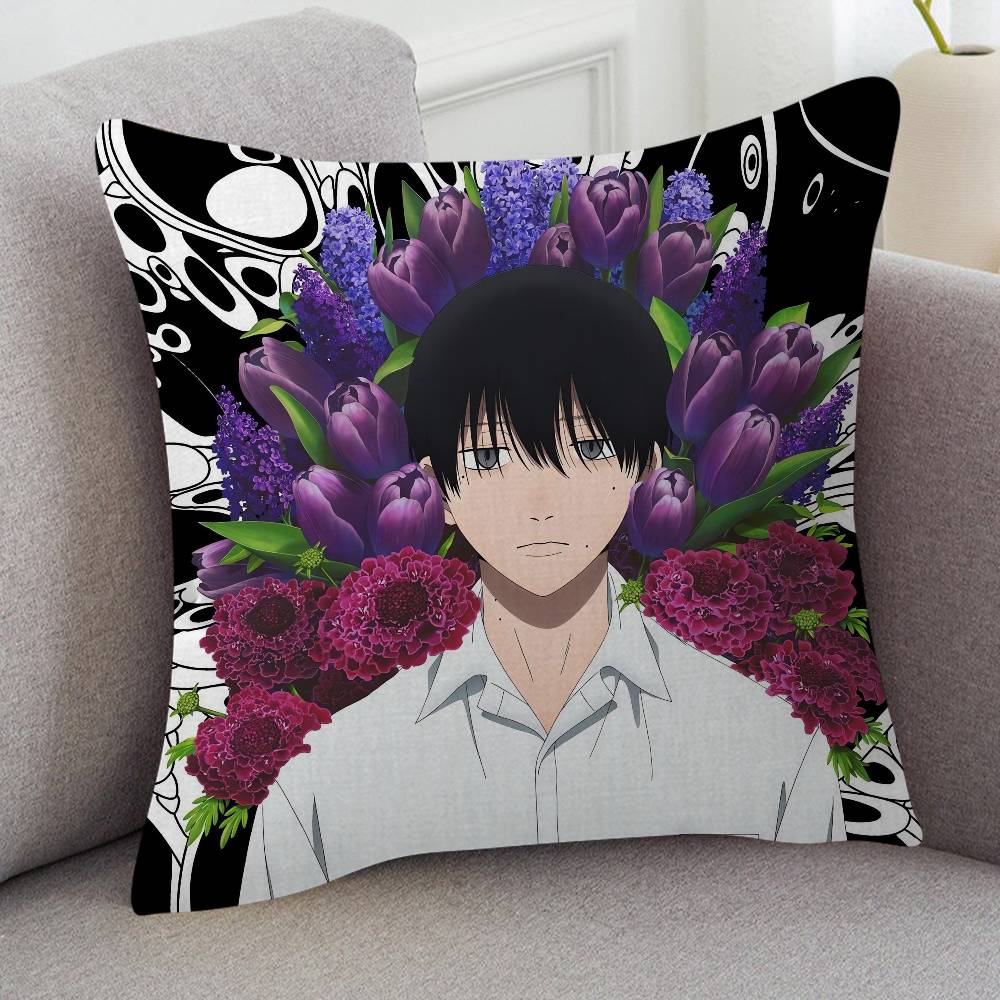 Anime The Summer Hikaru Died Cute Cartoon L Game Cushion Cover Pillowcase Upholstery Sofa Throw Pillow Home Decor Pillowcas