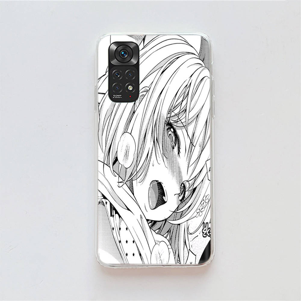 DT16 Girl Comics Case for Samsung A04 A14 A23 A34 A54 M23 M33 M52 M53 Realme 10 9 C30S C35 C55 VIVO Y02S Y21 Y33S Y51 X80 Pro Clear Cover