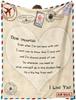1PC Gift To Dad Thin Blankets for Father's Day Anniversary Birthday Mother's Day for Mom Wife Uncle Grandma Abuela Soft Throw