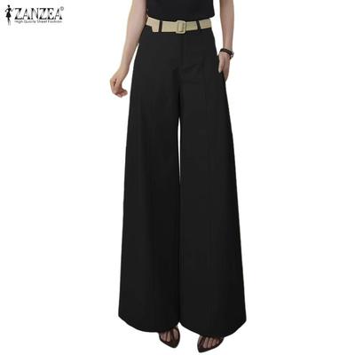 Women Casual Solid Color Loose Long Pants