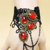 B131 2026 New Model Gothic Steampunk Lace Cuff Fingerless Glove Arm Warmer Bracelet Black Halloween Older Sister Accessories