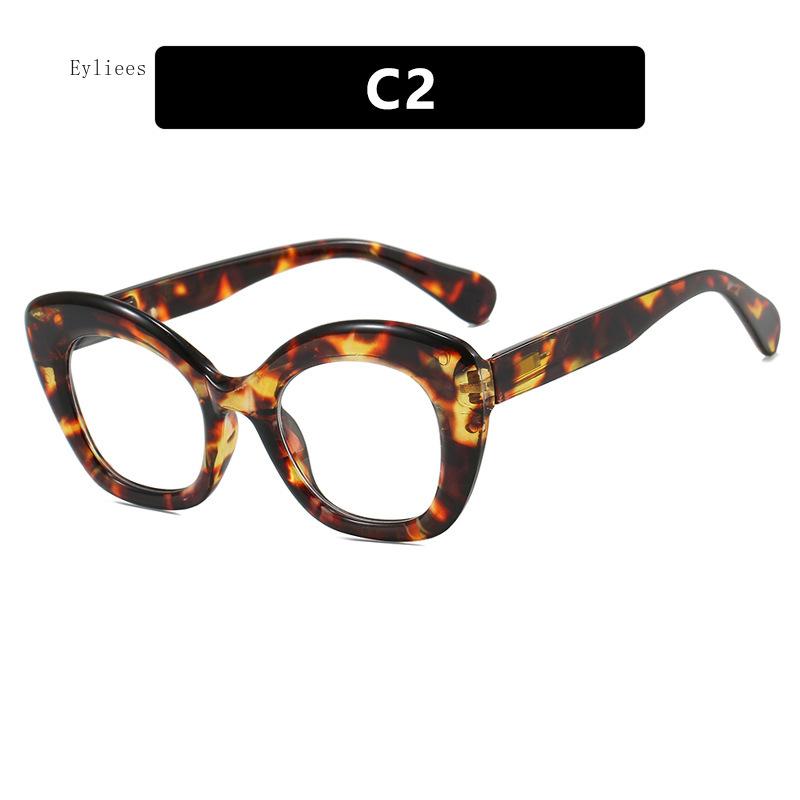 Retro Anti Blue Light Computer Glasses Frame Women Oversized Men Trendy Fashionable Stylish Eyeglasses Classic Spectacles Ouclos