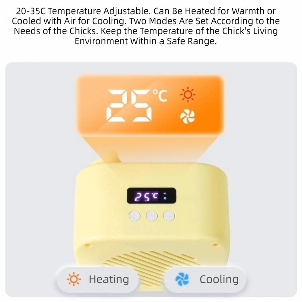 Verbrühungssicherer Papageien-Warmluftföhn Automatisches Vogelwärmgerät für Schlangen Schildkröten Eidechsen