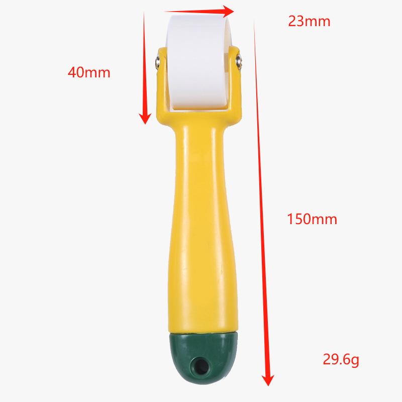 Multi-Size Wallpaper Seam Roller, Non-Slip Handle Wooden & Plastic Pressure Roller For Wallpaper Installation Wall Covering Smoothing Tool