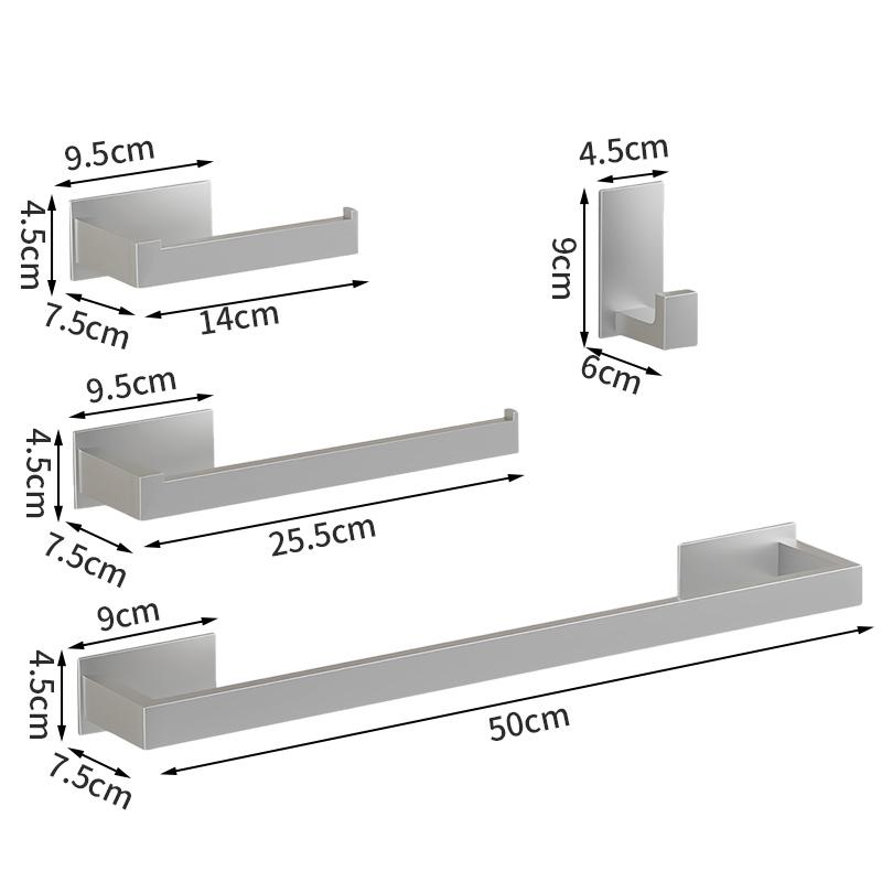 Wandmontage Edelstahl Schwarzgold Badezimmer Hardware Set Handtuchstange Handtuchring Papierhalter Bademantelhaken Badezimmer Zubehör Set