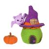 Halloween Candy House and Pumpkin Crochet Set with Step-by-Step Instruction Crochet Hook Yarns Large Eye Needle