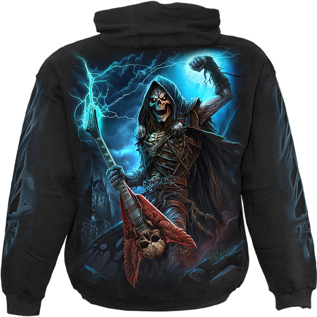 Spiral Direct Unisex Adult Dead Metal Back Print Pullover Hoodie