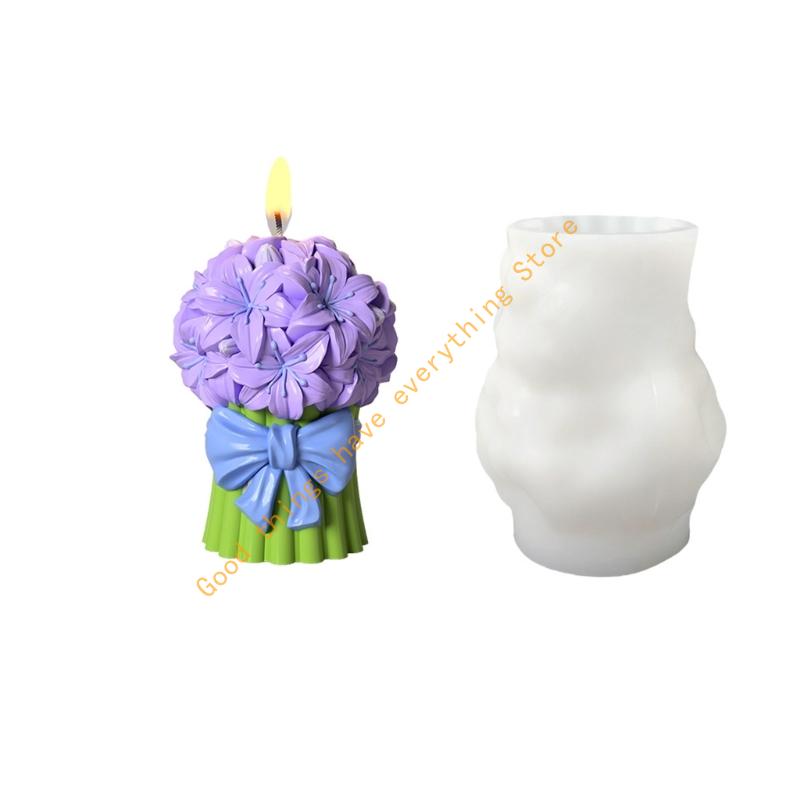 Silikonform für Tulpenstrauß Aromatherapien Wiederverwendbares Bastelwerkzeug für Familienaktivitäten und Hochzeiten 55KF