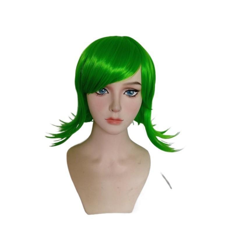 Premium Long Curly Synthetic Fiber Anime Cosplay Wig For Inside Out Disgust
