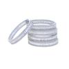 Cross-border 45mm Large Circle Earrings with White Zircon - Exquisite Women's Hoop Jewelry.