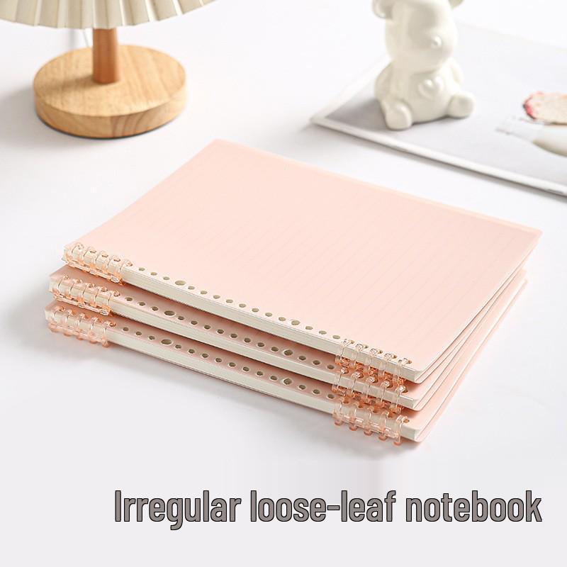 Fünf-Loch Abnehmbarer Plastik-Schnappringordner Buchhülle