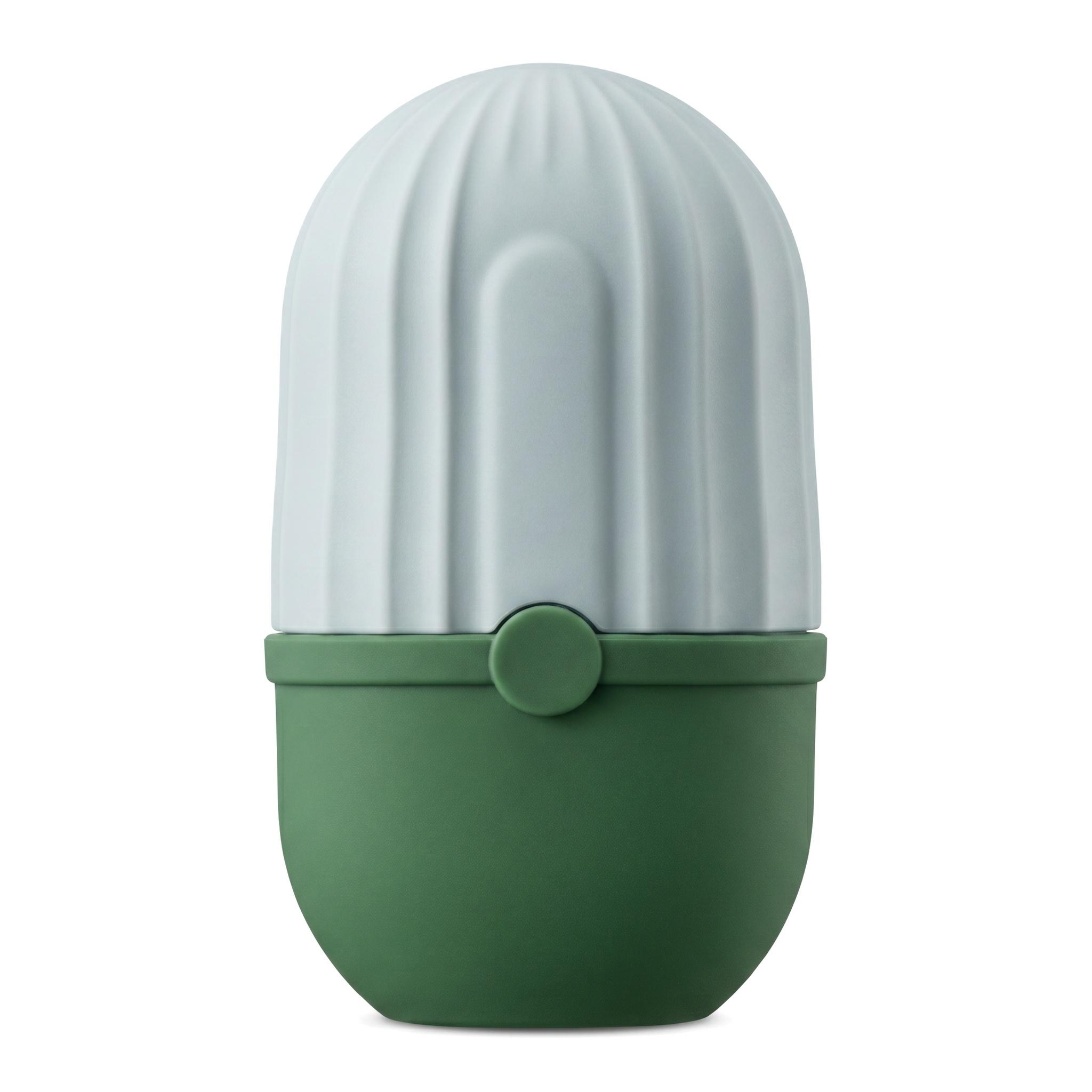 

Reusable Massage Silicone Ice Mold For Beauty And Skin Care Ice Cube Face Roller Massager зелений