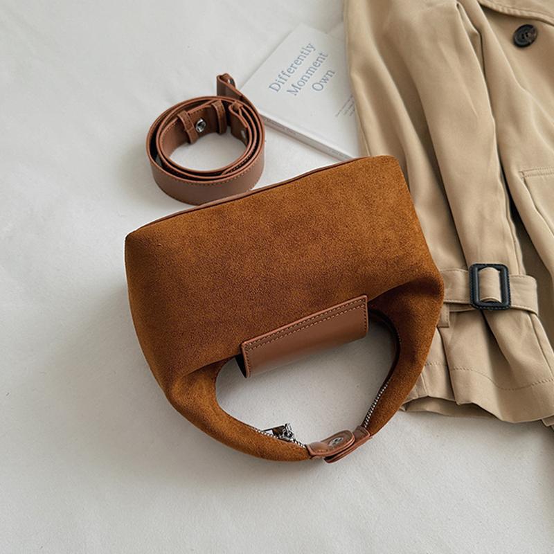 Yogodlns Fashion Women Nubuck PU Leather Handbags High Quality Ladies Small Shoulder Hobo Bags Casual Crossbody Bags for Daily Use