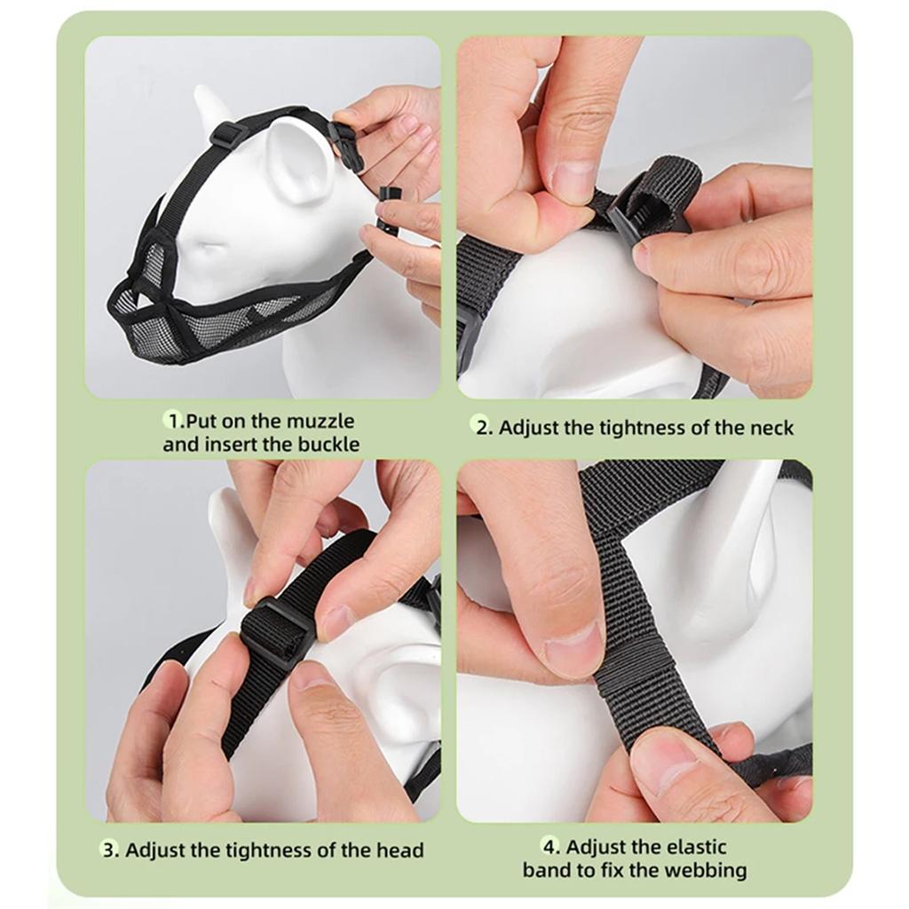 Mesh Breathable Short Nosed Dog Muzzle for Dogs Animals Summer Walking Pet Face Mask Terrier English Bulldog Mascotas Products