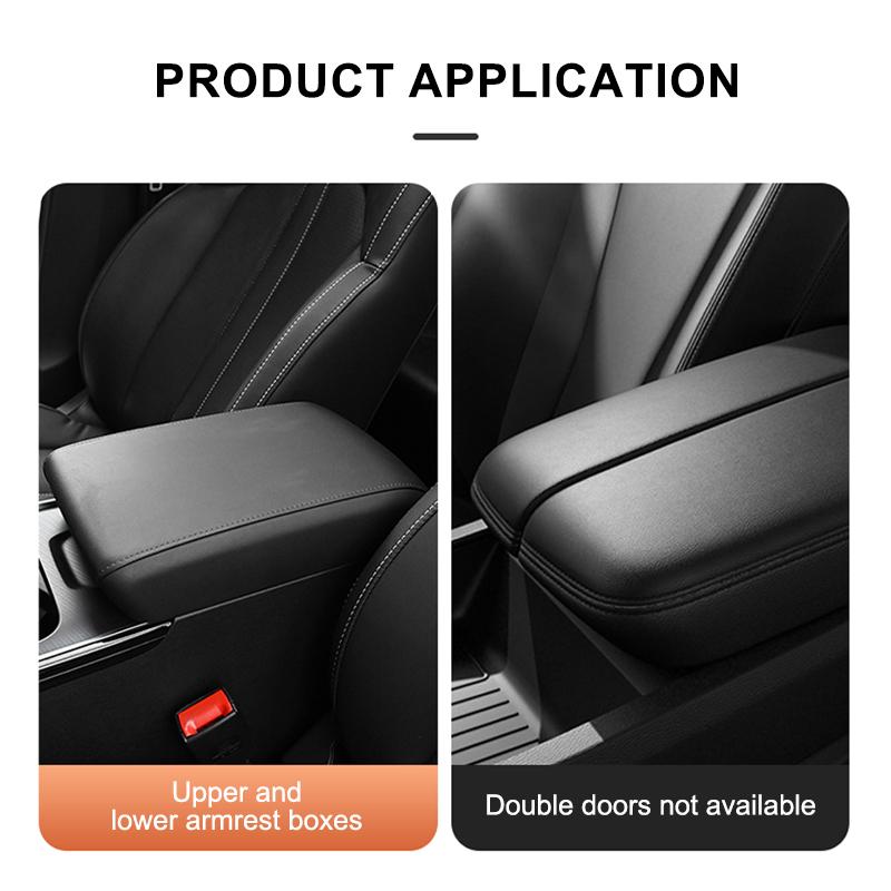 SEAMETAL Car Armrest Mat Height Increase Pad Car Tissue Storage Box Cup Holder Armrest Protect Cushion Elbow Support Arm Cover