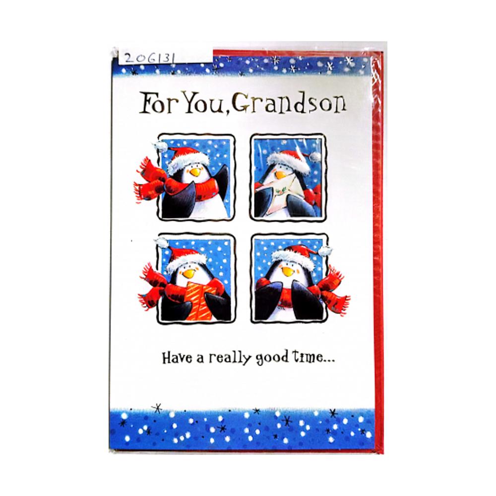 For You Grandson Have A Really Good Time Christmas Card