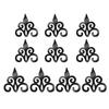 10pcs 3D Mirror Wall Stickers Hollow Reflective Mirror Stickers Acrylic Removable Decals Self Adhesive Art Murals Home Decor