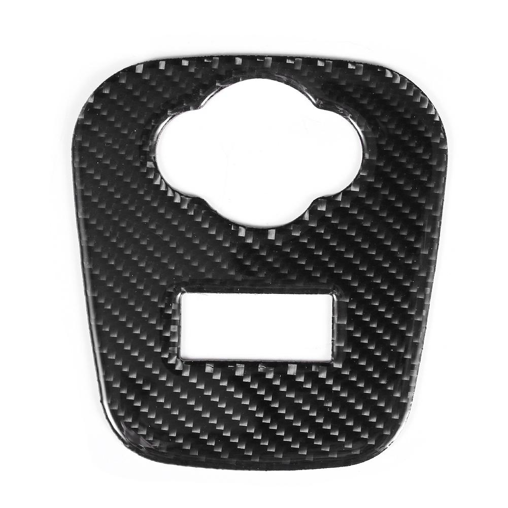 Carbon Fiber Cigarette Lighter Panel Cover Trim Sticker Fit for Mini Cooper F55 F56 F57