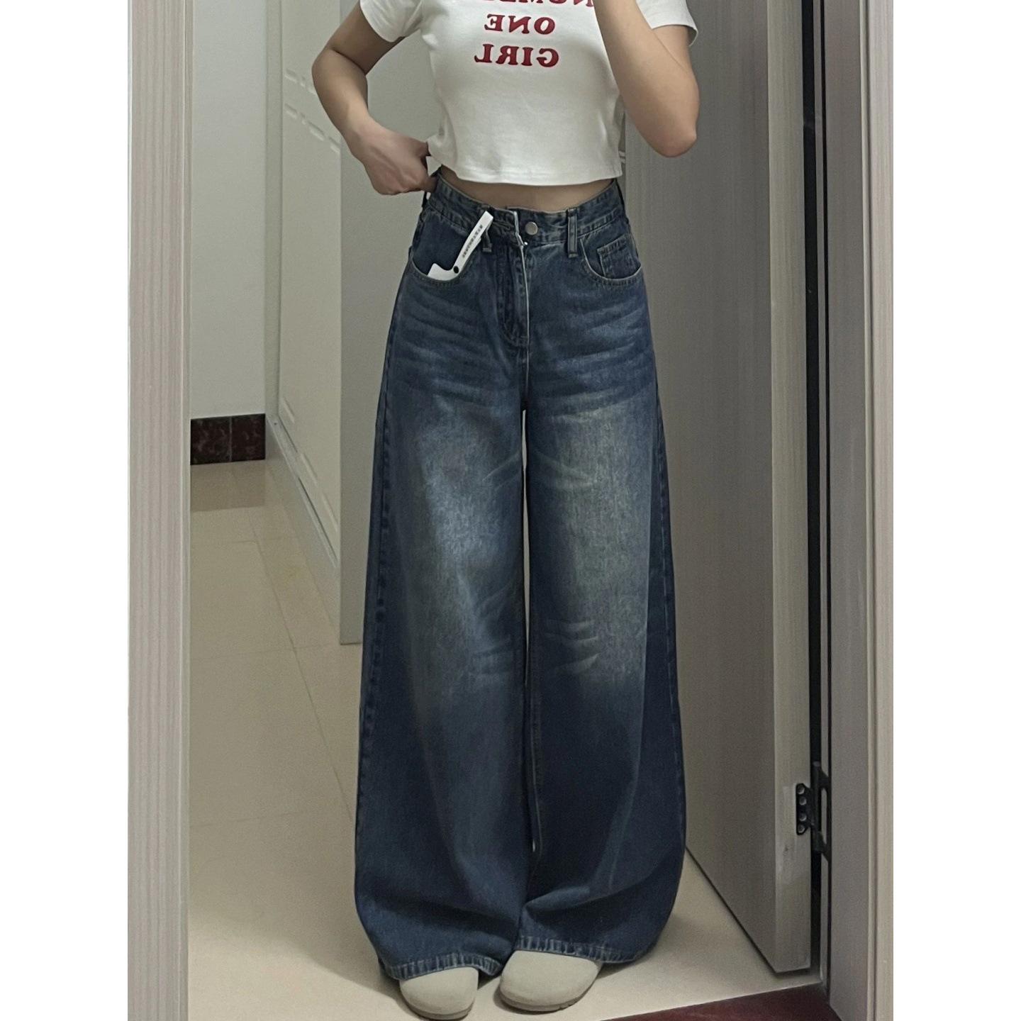 Women s Plus Size High Waist Retro Wide-Leg Jeans - Autumn 2025 XL
