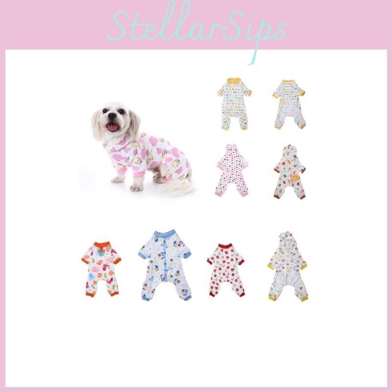 Gemütliche und bequeme Baumwollpyjamas für Petit Chien und Chiot Perfekt zum Schlafen