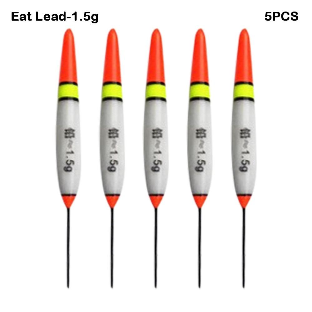 

5pcs Nanomaterials Streams Floaters Superfine Fishing Tackle Ice Fishing Accessory Eat Lead-1.5g